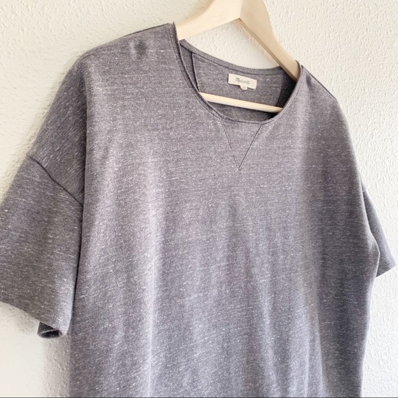 Madewell Marled sweatshirt tee - medium - Picture 3 of 5